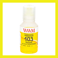 Чернила WWM для принтера EPSON L3100, 3110, 3150, 140г, желтый (E103Y) KM