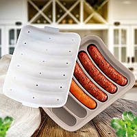 Силиконовая форма для колбасных сосисок Sausage Silicone Mold, Бежевый