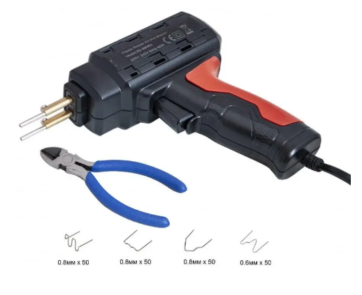 Паяльник для ремонту пластику (гарячий степлер) Zhongdi ZD-8905G, з комплектом скоб, фото 1