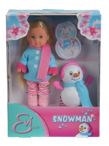 Лялька Еві з сніговичком, 3+
