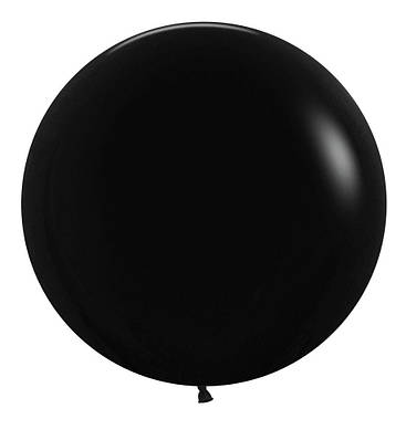 Sempertex 36" Чорний Black Латексні кулі круглі без малюнка