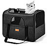 Сумка переноска для котів та собак 45х31х34 CosmoPet CP-50 Black, фото 3