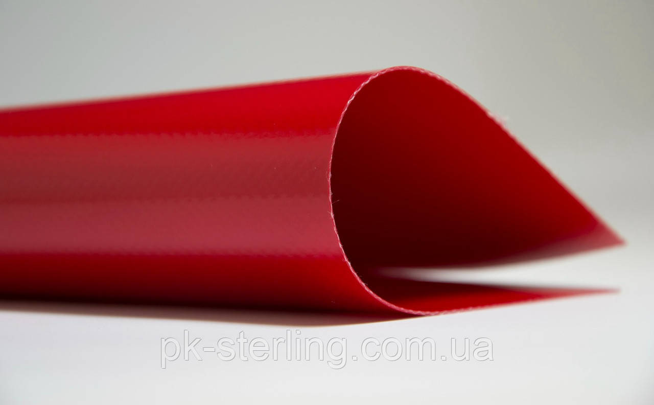 Тентовая ткань ПВХ 630- Красная Бельгия. Водо- и морозостойкая - фото 1 - id-p589876371