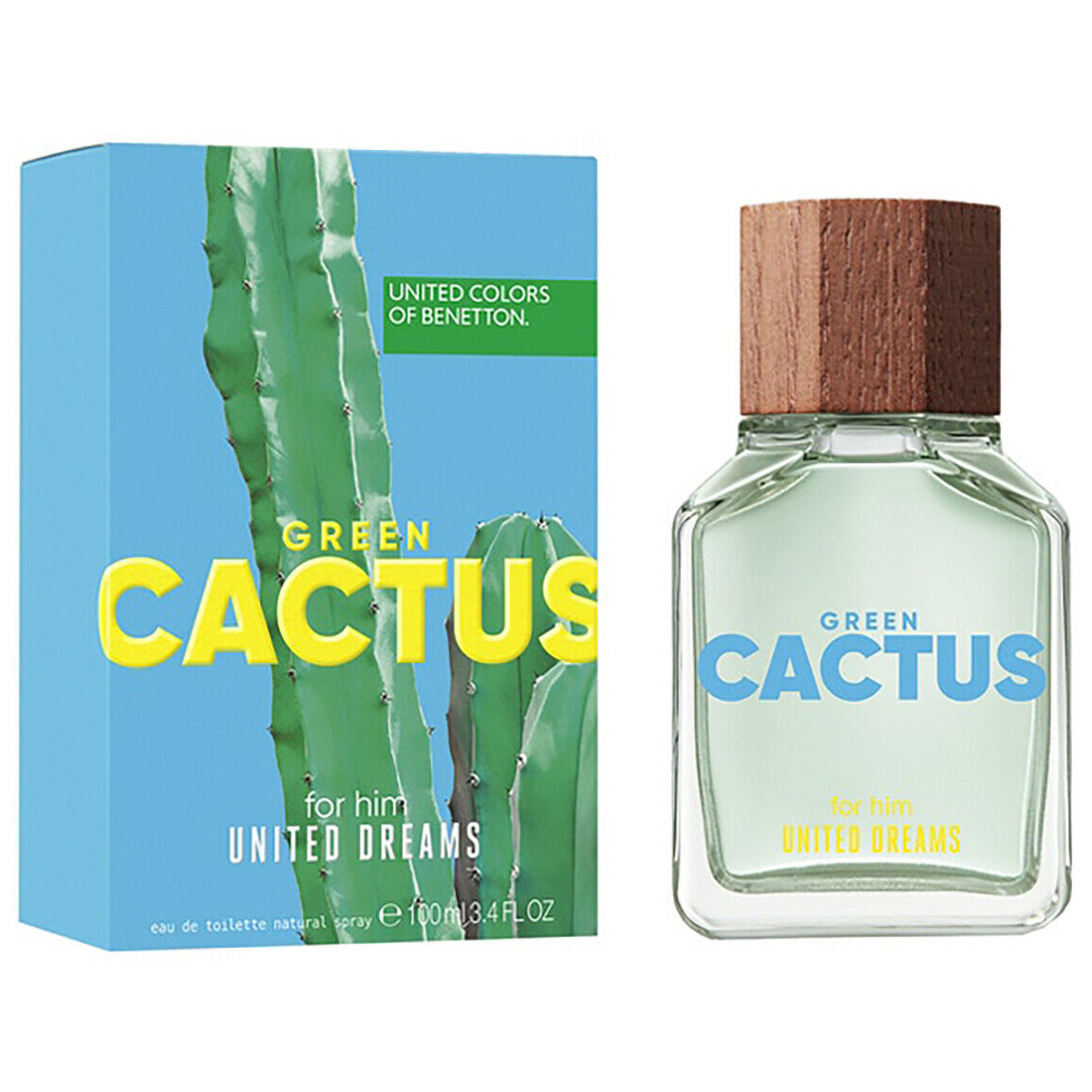 Benetton United Dreams Green Cactus For Him Туалетна вода 100ml (8433982024078)