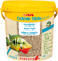 Sera Cichlids Sticks Nature сухой корм для цихлид и других крупных рыб, палочки, 10000 мл (2 кг)