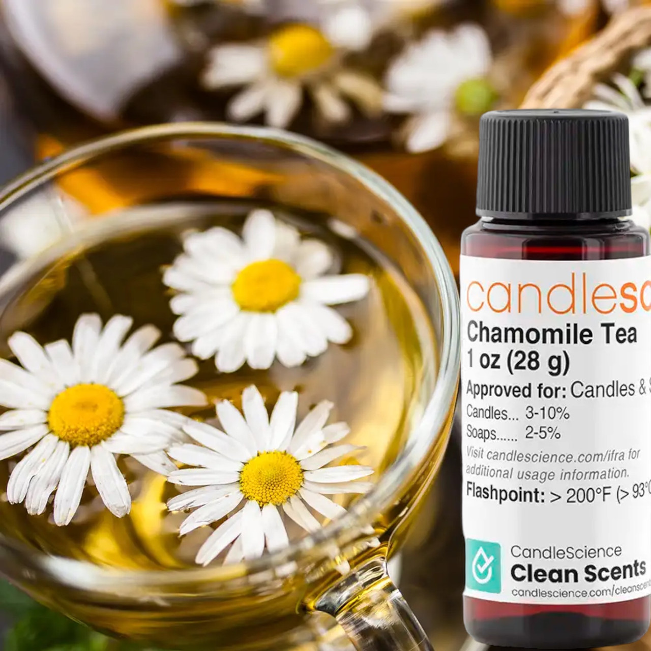 Аромаолія преміум "Ромашково - травʼяний чай". США. Заводська уп. 28 г, "Chamomile Tea". Candle Science.