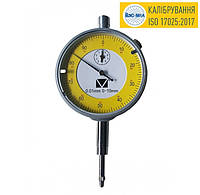 Индикатор часового типа ИЧ-10-0,01, диапазон 0-10, класс точности 1 / ±0,020, госреестр №У3071-10, Украина