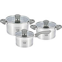 Набір посуду Krauff 26-238-047 6 предметів сріблястий mx