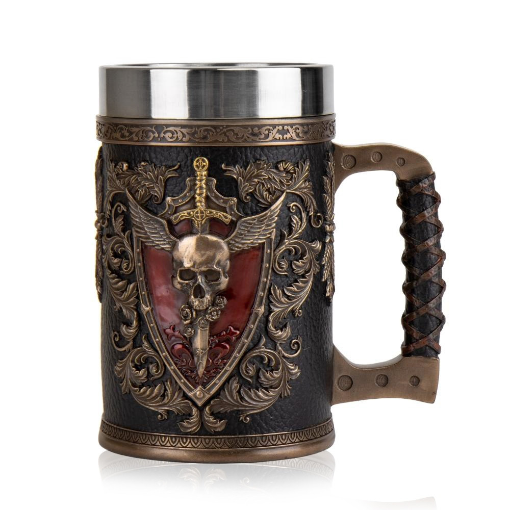 Келих для пива "Кубок темряви" в оригінальній підставці з пілістоуну від італійського бренду Veronese 600 мл, фото 1