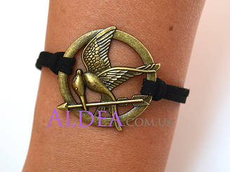 Браслет Сойка, бронза чорний