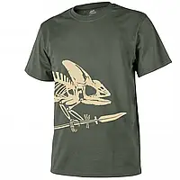 Тактическая футболка мужская Helikon-Tex T-Shirt «Full Body Skeleton» Олива футболка летняя