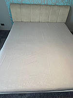 Простынь натяжная 160х200 микросатин Натяжная простынь на кровать и диван эластичная Простыни на резинке белый