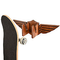 Держатель для скейтборда Teslyar "Крылья" из дерева