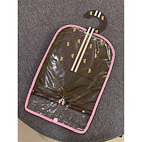 Комплект чехол для хранения одежды собак с плечиком Juicy Couture на змейке коричневый_TT