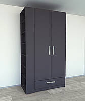 Шкаф для вещей Tobi Sho Элин-2, 2200х1200х600 мм цвет Антрацит