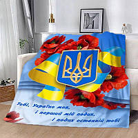 Плед 3D патриотический "Україно моя" 2660_A 12595 160х200 см mx
