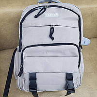 Школьный рюкзак подростковый, студенческий рюкзак, городской рюкзак Серый
