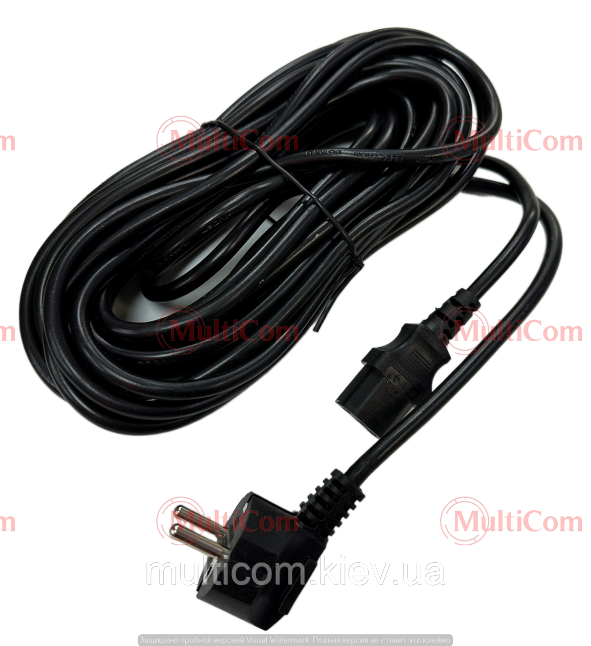 05-03-090. Шнур живлення комп'ютерний 3pin, 3x1мм2, CU, чорний, 10 м