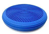 Балансировочная массажная подушка сенсомоторный балансировочный диск EasyFit 33х5 см Blue (16012-hbr)