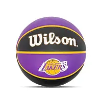 М'яч баскетбольний Wilson NBA Team Tribute Los Angeles Lakers 295 розмір № 7  (для гри на вулиці)