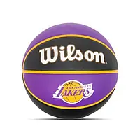 Мяч баскетбольный Wilson NBA Team Tribute Los Angeles Lakers 295 размер № 7 (для игры на улице)