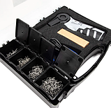 Паяльник ZD-507L для ремонту пластику на акумуляторі 18650+, гарячий степлер із комплектом скоб 200 шт., фото 6