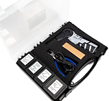 Паяльник ZD-507L для ремонту пластику на акумуляторі 18650+, гарячий степлер із комплектом скоб 200 шт., фото 8