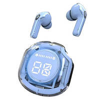 Беспроводные вакуумные Bluetooth наушники СТЕРЕО гарнитура TWS AIR39 Синие