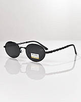 Стильные солнцезащитные очки Versace черные унисекс, стильные модные очки Версаче