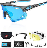Поляризованные велосипедные очки X-TIGER со сменными линзами MTB cycling