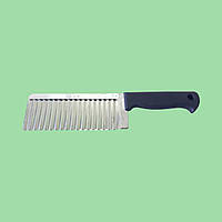 Нож волнистый для фигурной нарезки картофеля сыра и овощей L 27 cm лезвие 16 cm W 6 cm VarioMarket