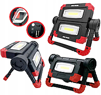 Портативная светодиодная аккумуляторная лампа - фонарь для мастерской с функцией повербанка Bass Polska 5905