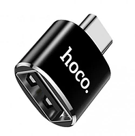 Переходник Hoco UA5 OTG Type-C to USB черный (TV)