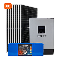 Комплект СЕС 5 кВт АКБ LiFePO4 100 Ah (з увел. потужності)