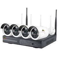 Комплект видеонаблюдения Partizan Wi-Fi IP-38 4xCAM + 1xNVR + HDD 2Tb (v1.0)