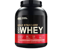 Протеин Optimum Nutrition 100% Whey Gold Standard 2273 grams со вкусом клубники и крема