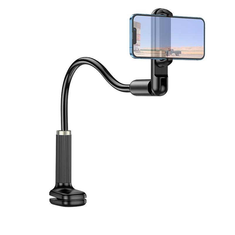 Тримач HOCO Seaview mobile phone lazy holder HD4 |4.5-7"| (6931474797513) black