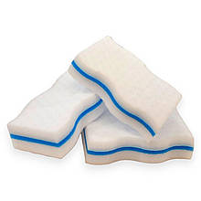 Меламінова губка NANO CLEANER WAVE посилена для чищення та прибирання 10х6х2.5 см набір 3 шт.