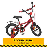 Велосипед двухколесный детский 14 дюймов (звоночек, сборка 45%) PROF1 Speed racer Y14311 Красный