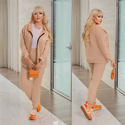 Неймовірний жіночий костюм, тканина "Трикотаж" 48, 50, 56, 58, 62 розмір 48, фото 1