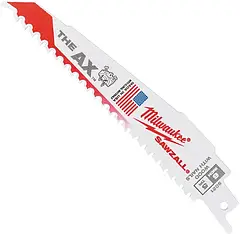 Полотно для шабельної пили посилене для дерева з цвяхами Milwaukee (150 мм)