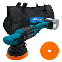 Акумуляторна ексцентрикова полірувальна машина PROFI-TEC PPM-1520CDA POWERLine (без акумулятора та зарядного пристрою)