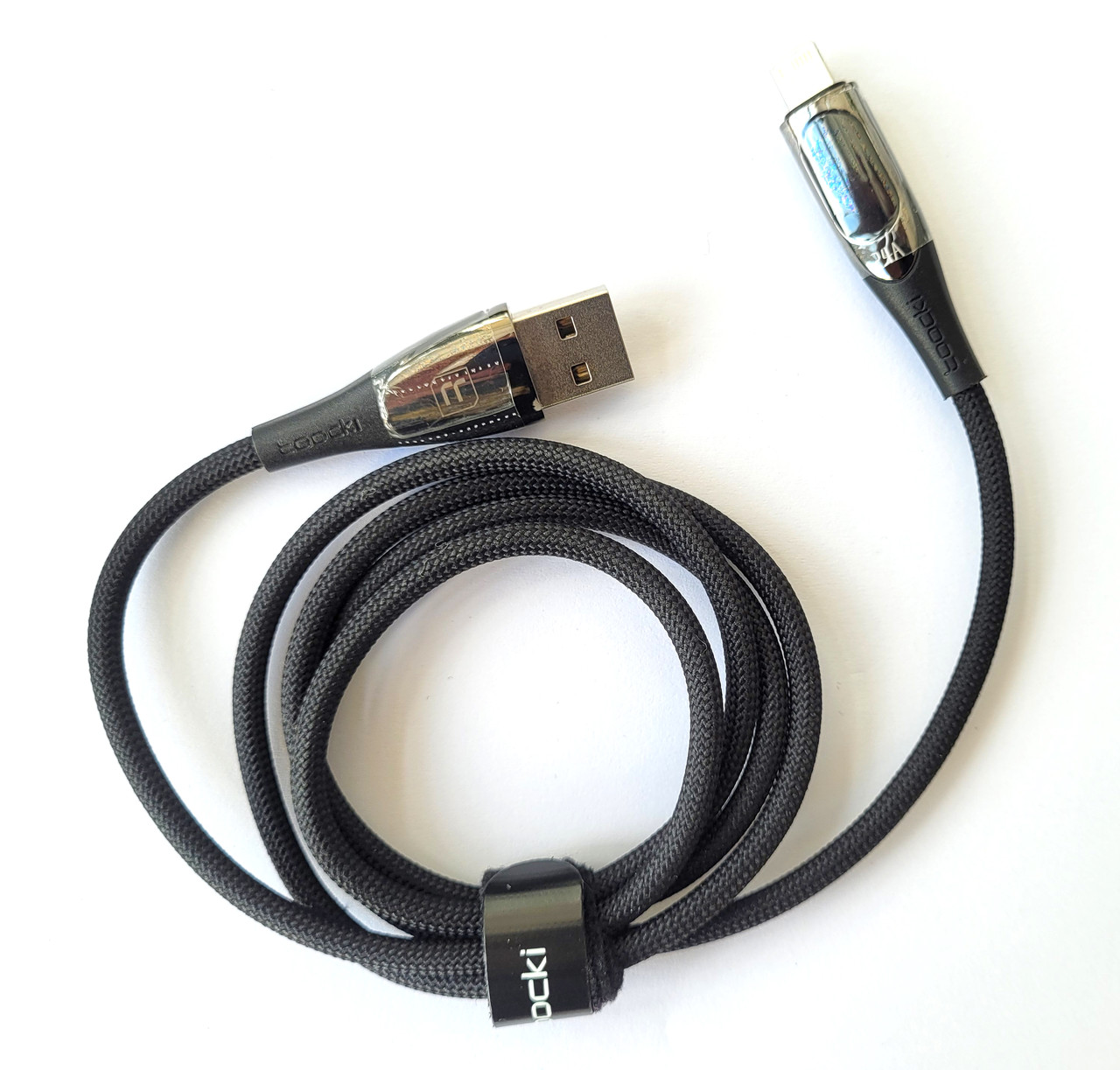Кабель Toocki із дисплеєм USB to Lightning PD 2.4A для Apple Iphone 11,12,13,14,Pro Max,Mini,Xs,Xr,X 8 iPad быстрая зарядка, фото 1