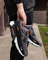 Мужские кроссовки Nike Air Max 90 Silver стильные кроссовки nike летняя мужская обувь текстильные кроссовки