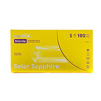 Перчатки нитриловые неопудренные mediOk SOLAR SAPPHIRE, Желтые (100 шт./уп.), S