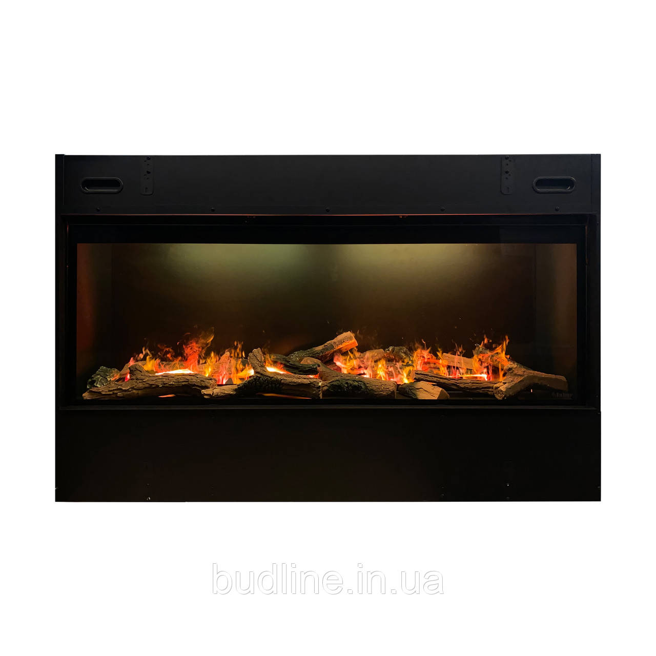 Електрокамін паровий Faber by Dimplex E-Slim Linear 1200-450 фронтальний зі справжнім 3D ефектом полумʼя, звуком та обігрівом (з