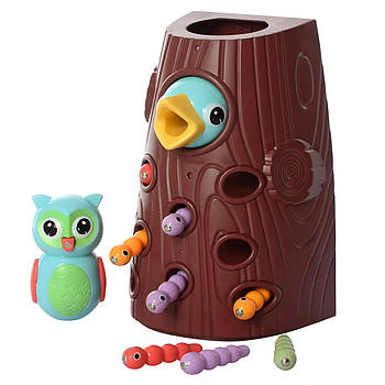 Дитяча розвиваюча магнітна гра Limo Toy FT 0017 Нагодуй пташеня совенка