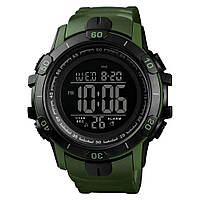 Часы наручные мужские SKMEI 1475AG ARMY GREEN, брендовые мужские часы, часы для мужчины. Цвет: зеленый