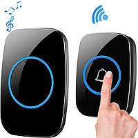 Бездротовий Дверний Дзвінок Amazing 300м Водонепроникний IP44, 85дБ 60 Мелодій Дзвінок на Двері з Батарейкою.