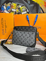 AI Мужские Сумка Louis Vuitton Trio Messenger Monogram Eclipse s057